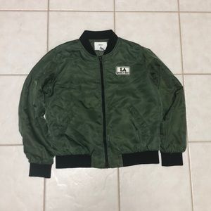 Green LA Bomber Jacket